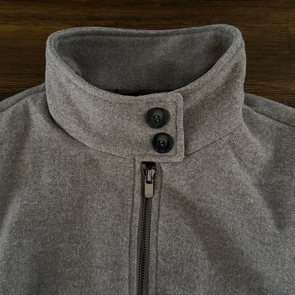 Lulu’s Jinora Light Grey Zip-Front Bomber Jacket Large NWT - Picture 2 of 13